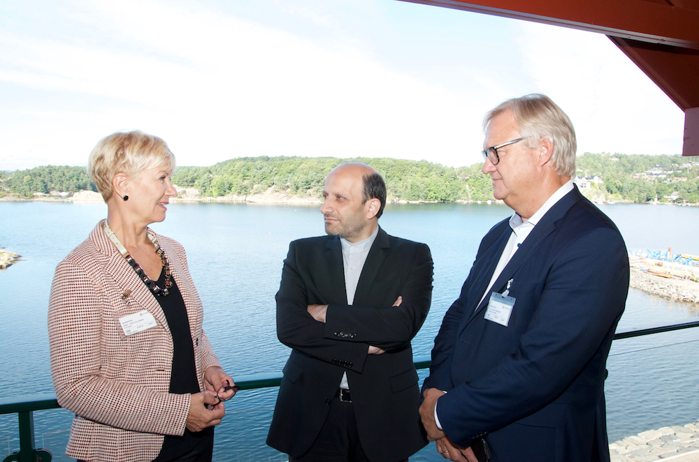 Anne-Grete Ellingsen (CEO at GCE NODE), Majid Nili (Iranian Ambassador to Norway) and Ole Johan Sandvær (Innovation Norway) met at the Iranian Network’s meeting at MHWirth in Kristiansand Tuesday.