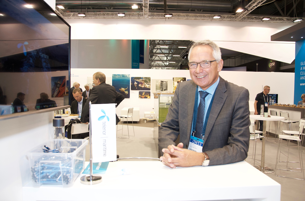 Telenor Maritime at ONS 2016: Head of Offshore Tom Løwehr.